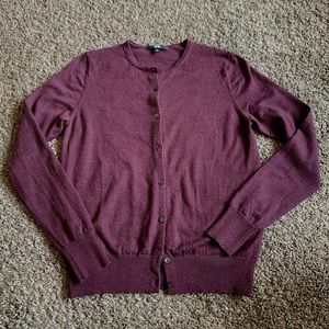 Uniqlo 100% Wool, Crew Neck Cardigan sz S